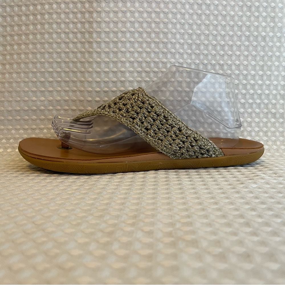 THE SAK Shana Crochet Thong Sandals Boho Eco-Friendly Beige Size 11 Women’s #737 - Picture 3 of 10